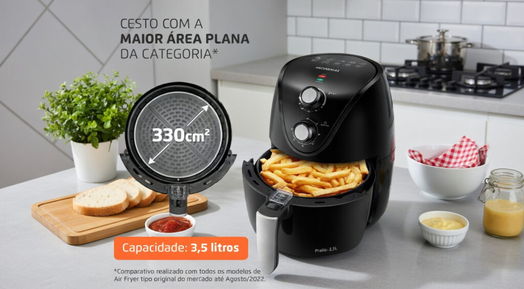 Cesto com maior area plana