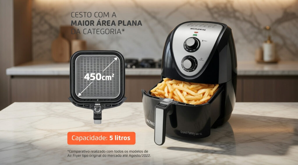 air fryer mondial 5 litros vale a pena