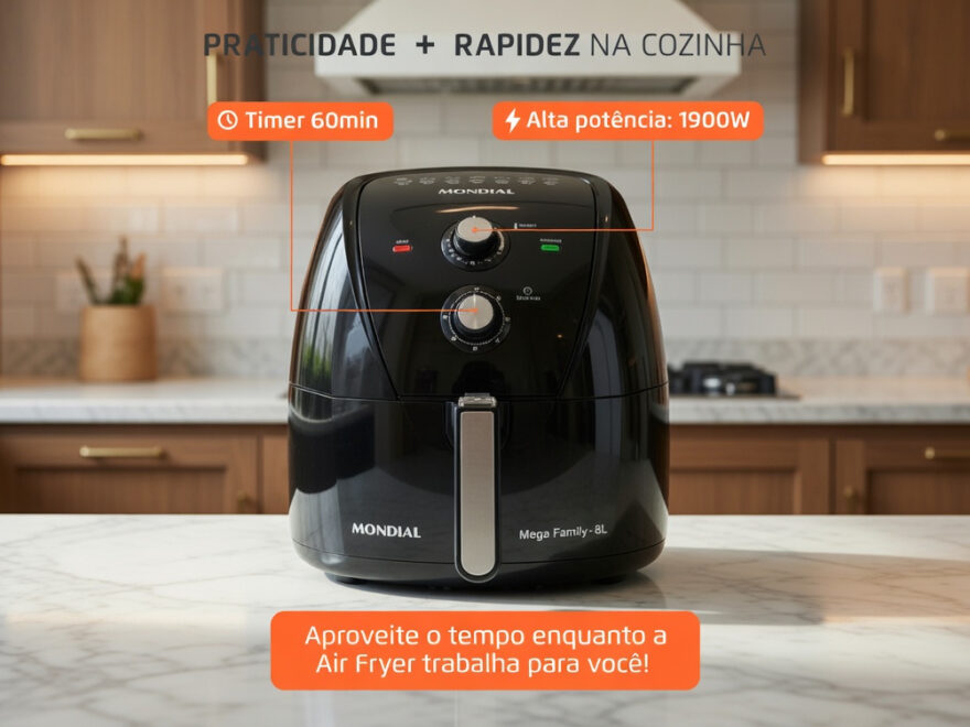 AIR FRYER MONDIAL MEGA FAMILY 8L